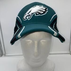 Philadelphia Eagles Hat Cap Fitted One Size Green Black NFL Football Reebok Mens